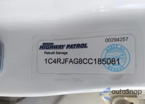 2012 Jeep Grand Cherokee Laredo из США, поврежденный, VIN 1C4RJFAG8CC185081